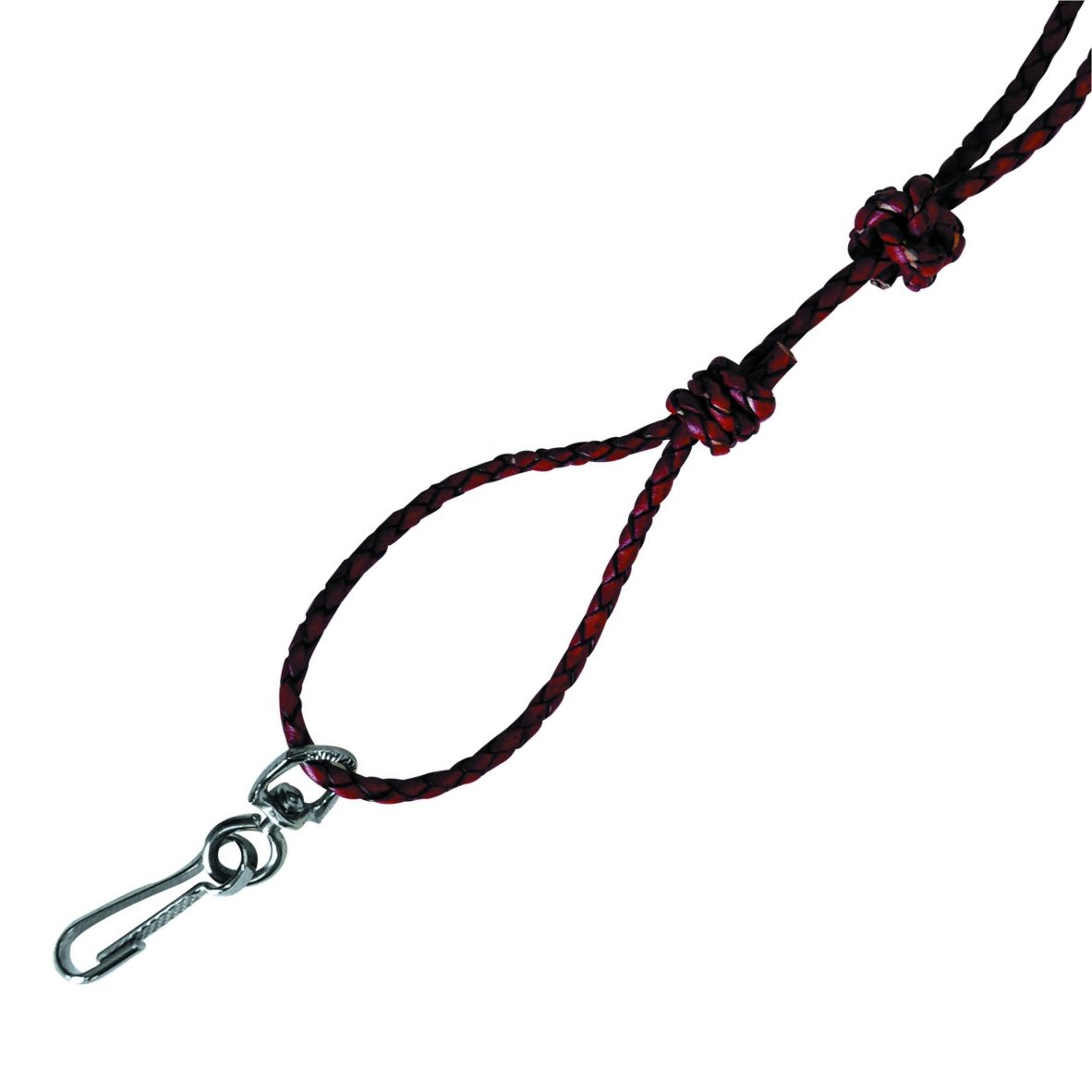 Woven Leather Lanyard - Image 1