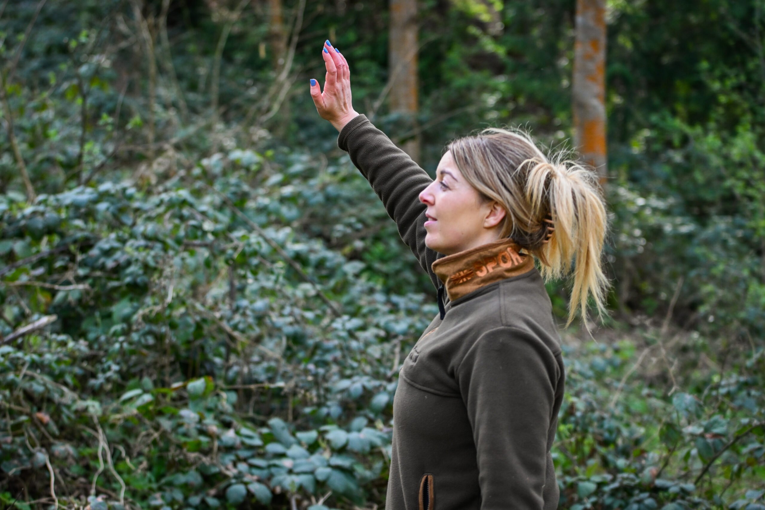 Hegdon 3/4 Zip Fleece - Ladies - Khaki - Image 3