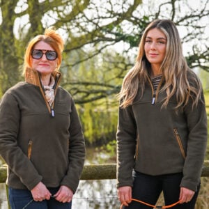 Hegdon 3/4 Zip Fleece - Ladies - Khaki - Image 2