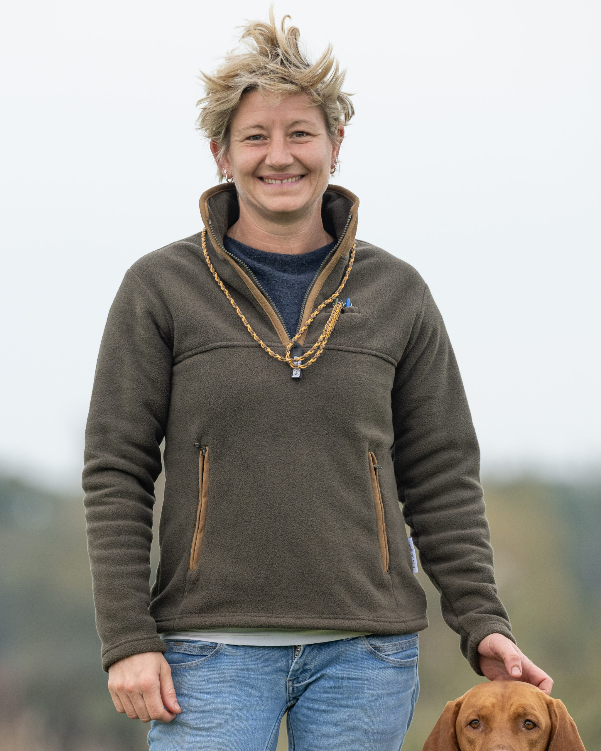 Hegdon 3/4 Zip Fleece - Ladies - Khaki - Image 4