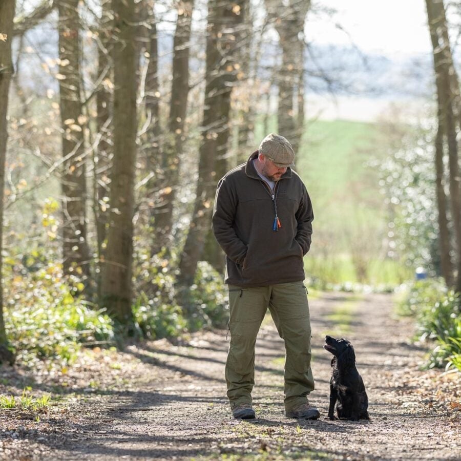 Hegdon 3/4 Zip Fleece - Gents - Khaki