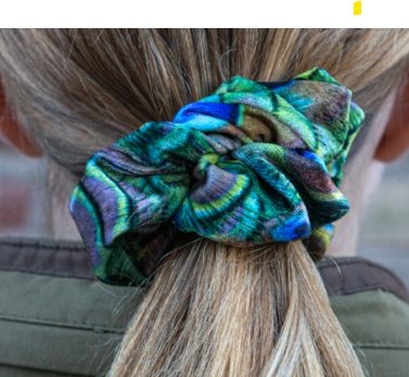 Foxy Pheasant Scrunchies