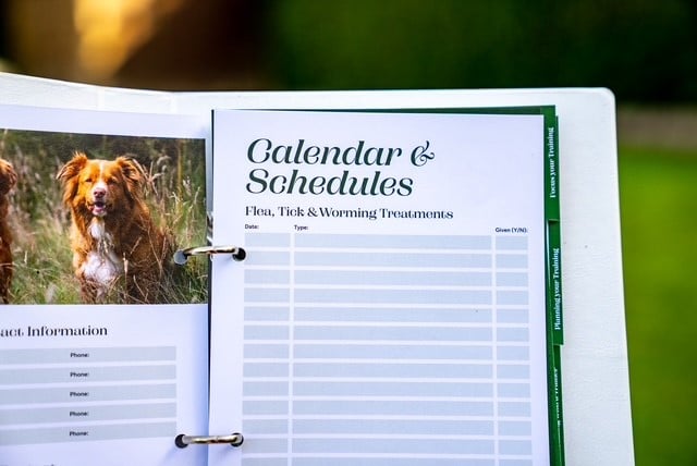 Working Dog Training Planner