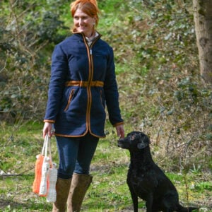 Ladies Harpley Long Fleece - Navy - Image 2