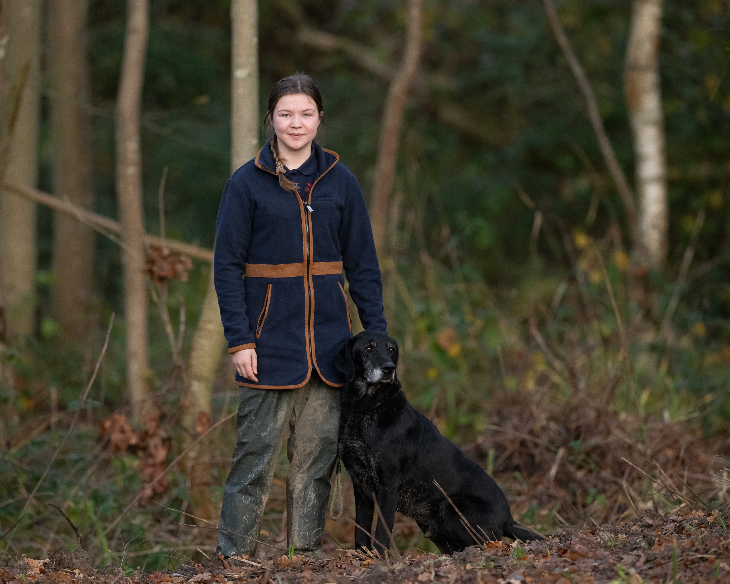 Ladies Harpley Long Fleece - Navy - Image 2